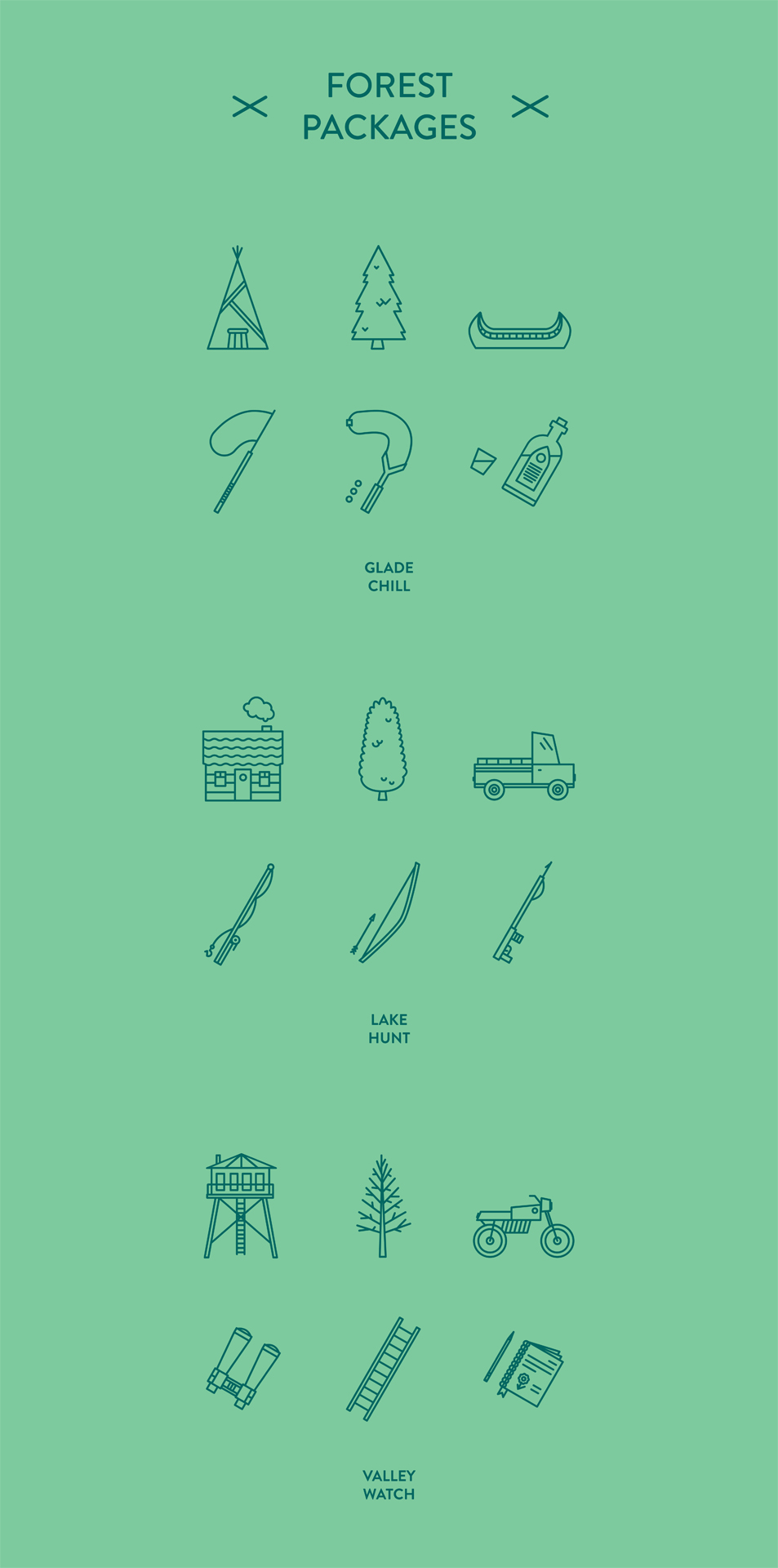 Forest Packages - Free Icon Set