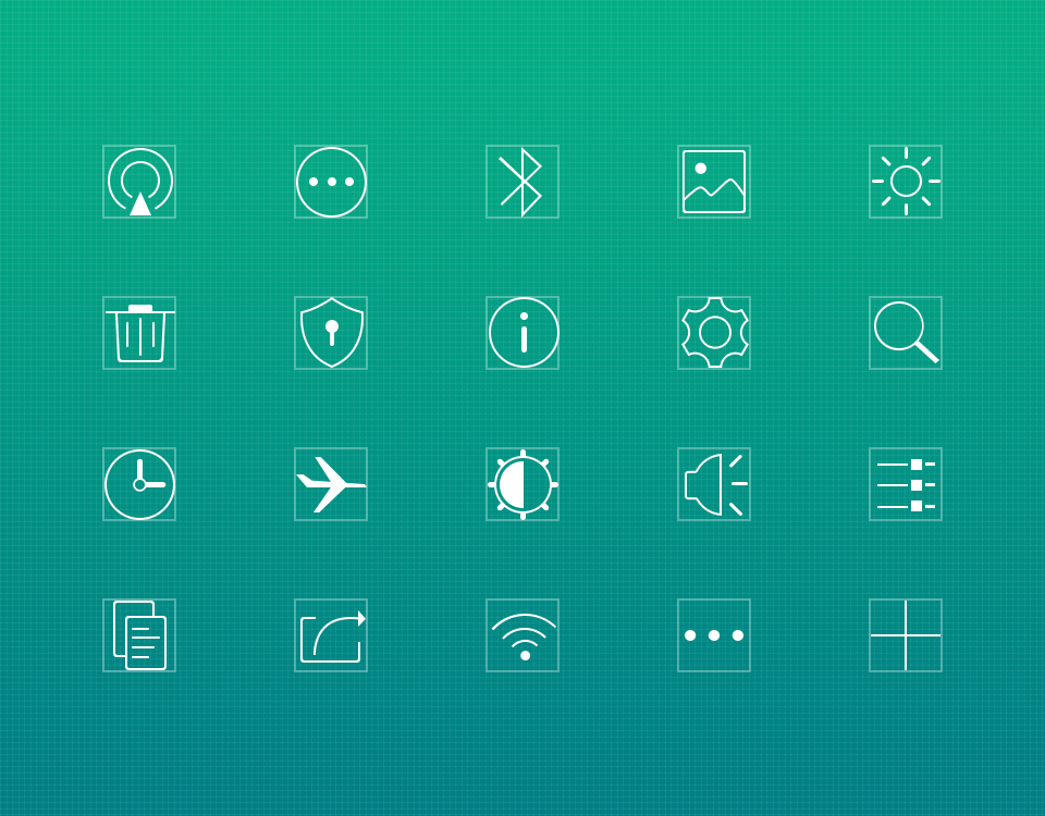 20 iOS7 Line Icons - Icons - Fribly