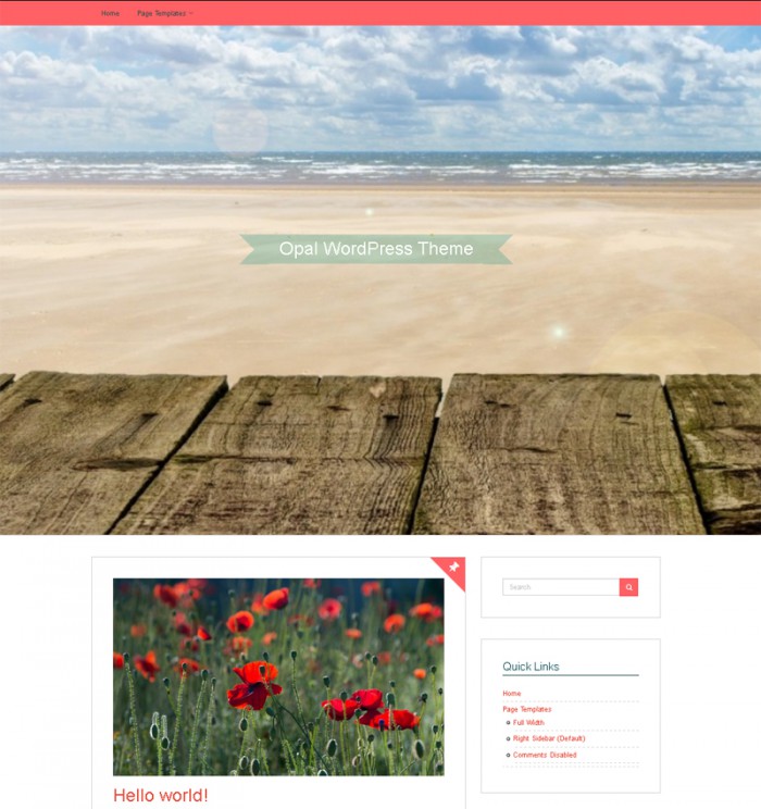 Opal Free WordPress Theme