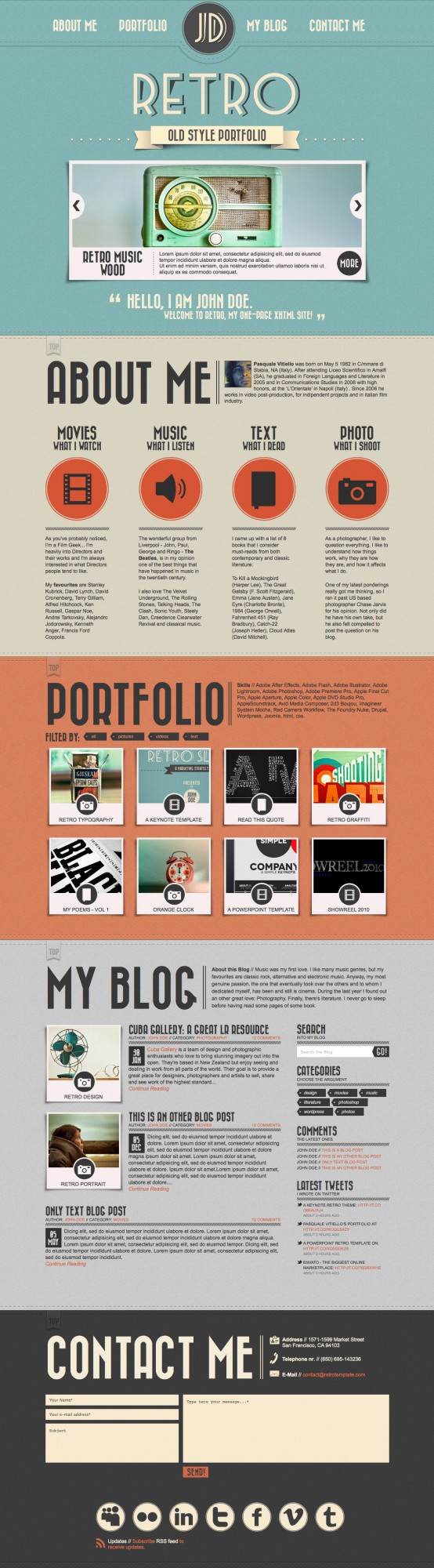 Retro Portfolio - - Fribly