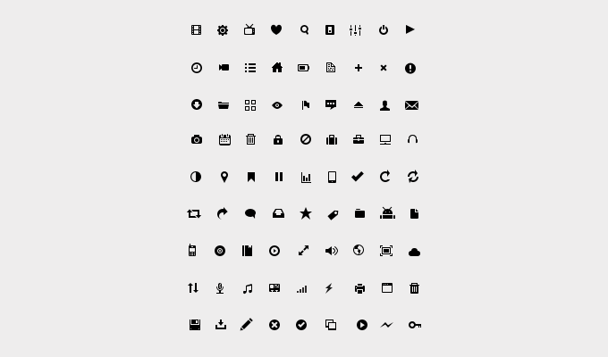 81 Glyph Icon Set - Icons - Fribly