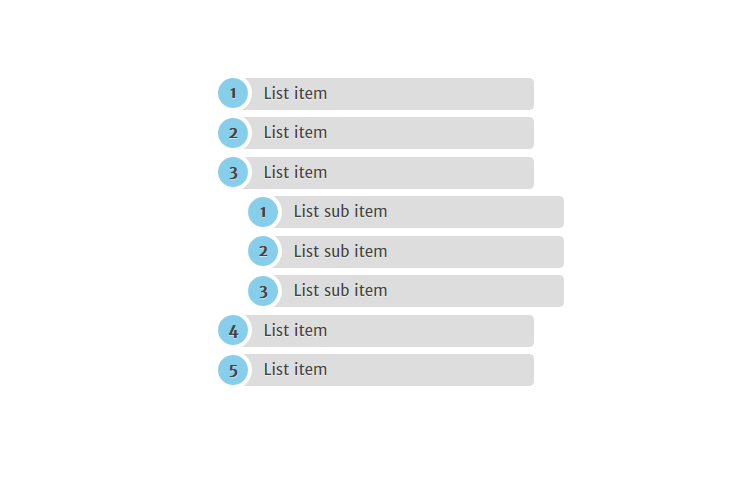 Css3 Ordered List Style Fribly