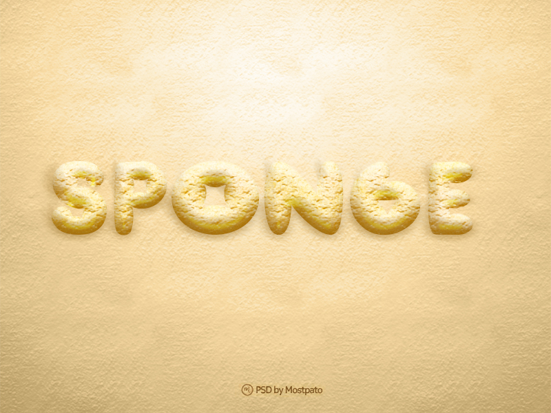Sponge Text Effect Freebies Fribly
