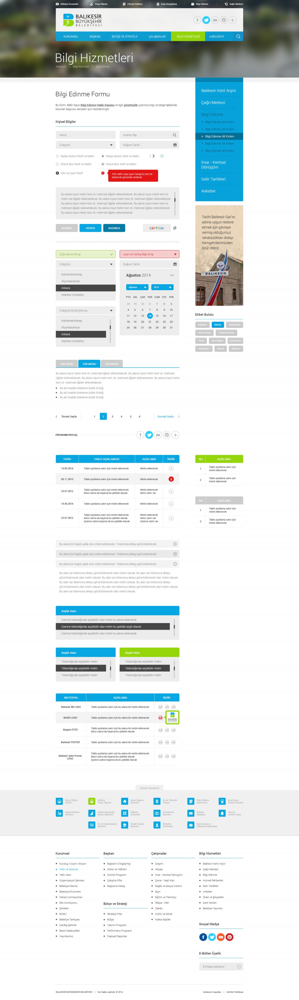 Free Corporate UI Kit Freebies Fribly