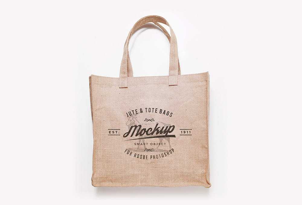 Free Jute And Tote Bag Mockups - Freebies - Fribly