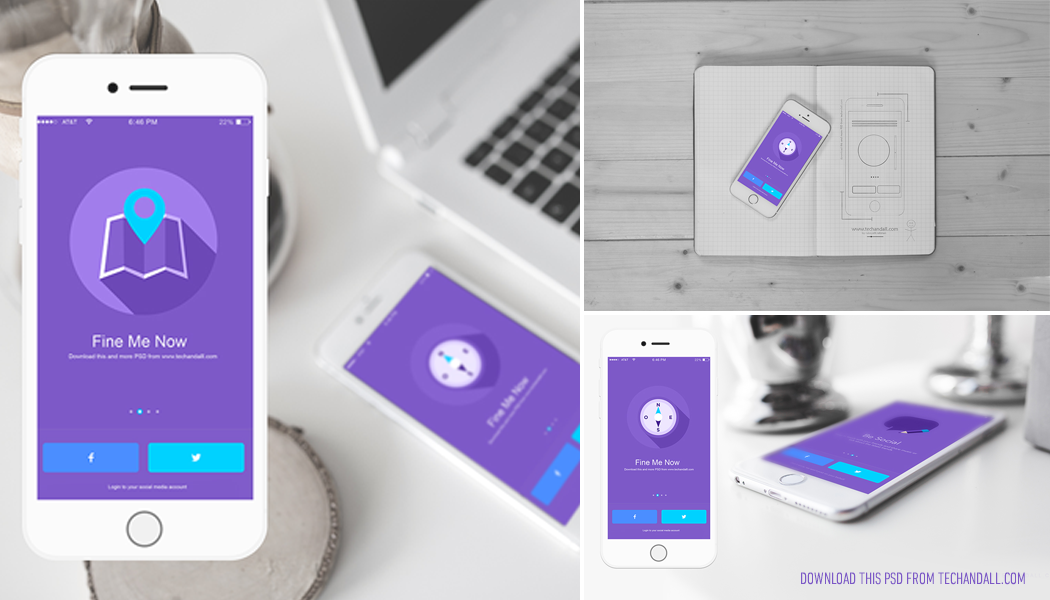 Download iOS App Showcase Mockup - Freebies - Fribly