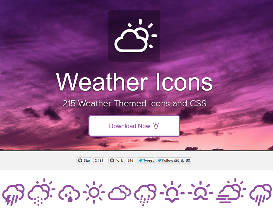 215 Weather Themed Icons - - Fribly