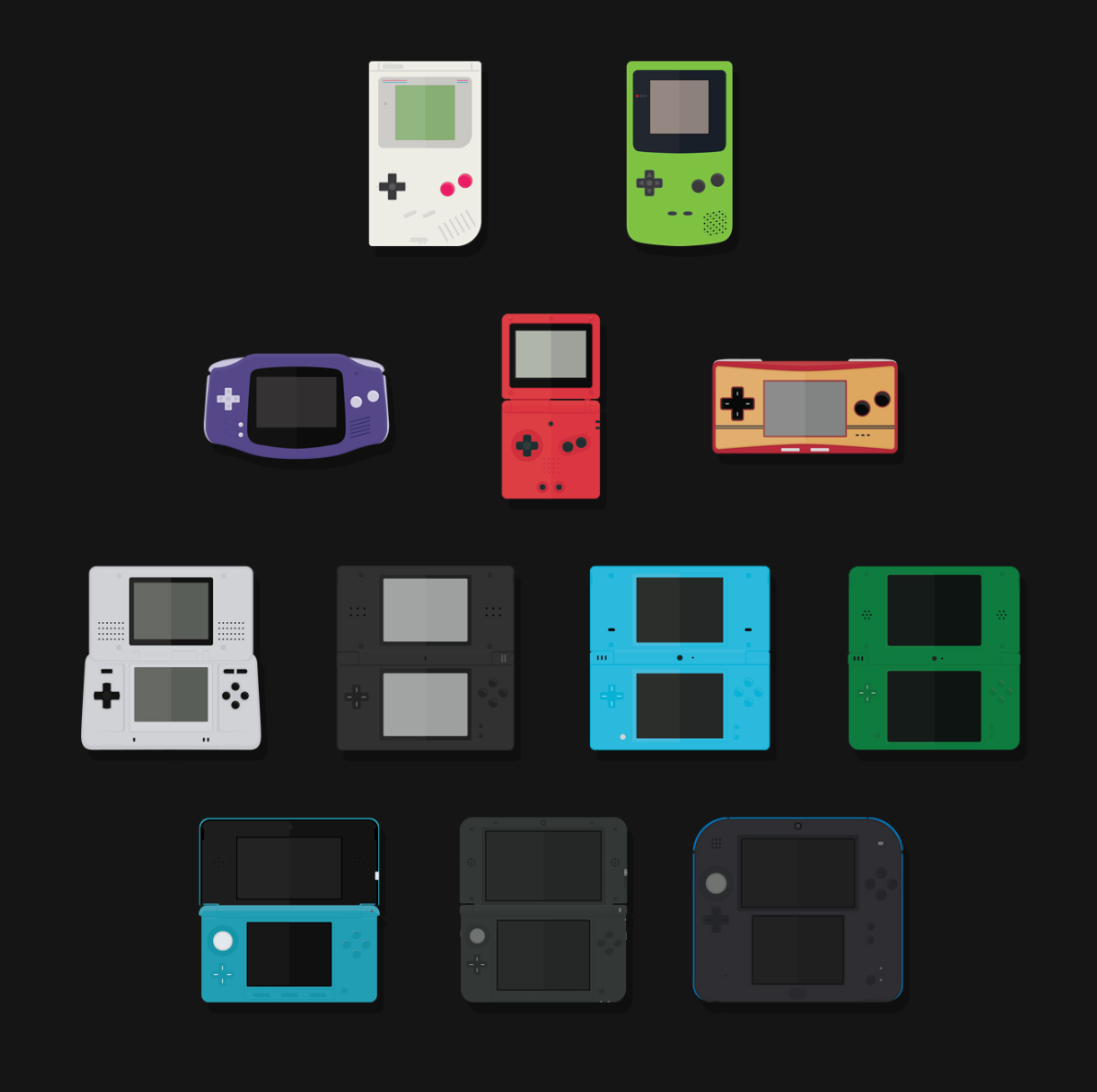 Free Nintendo Handheld Flat Icons - Icons - Fribly