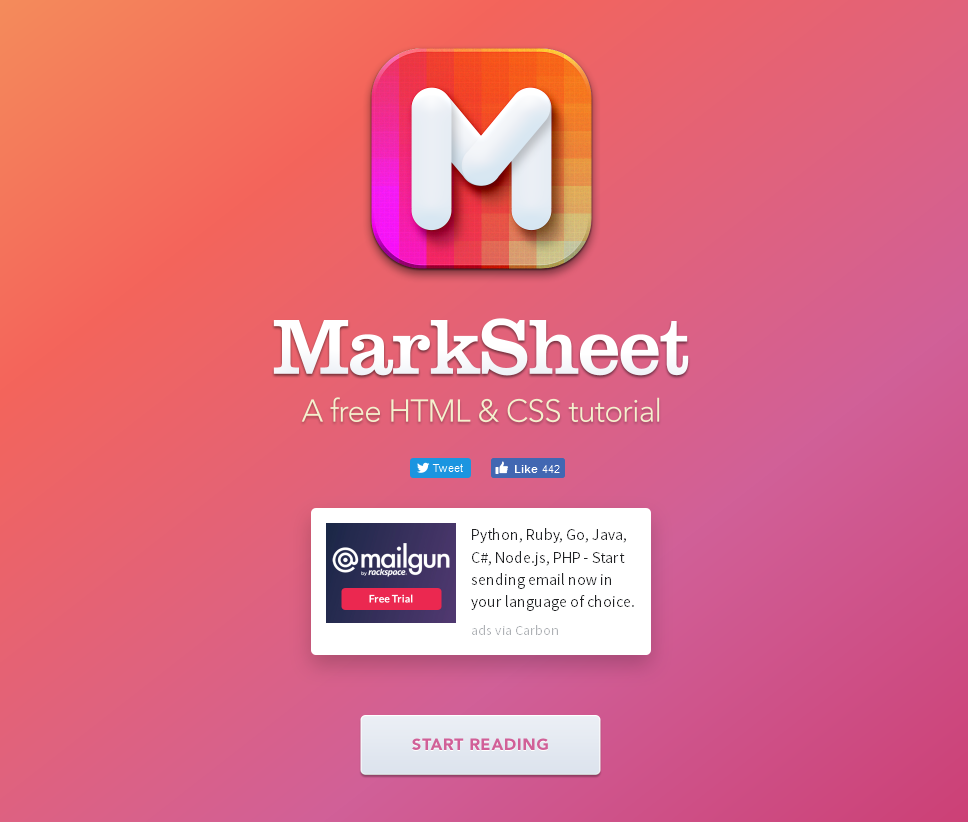 MarkSheet Free HTML And CSS Tutorial - Coding - Fribly