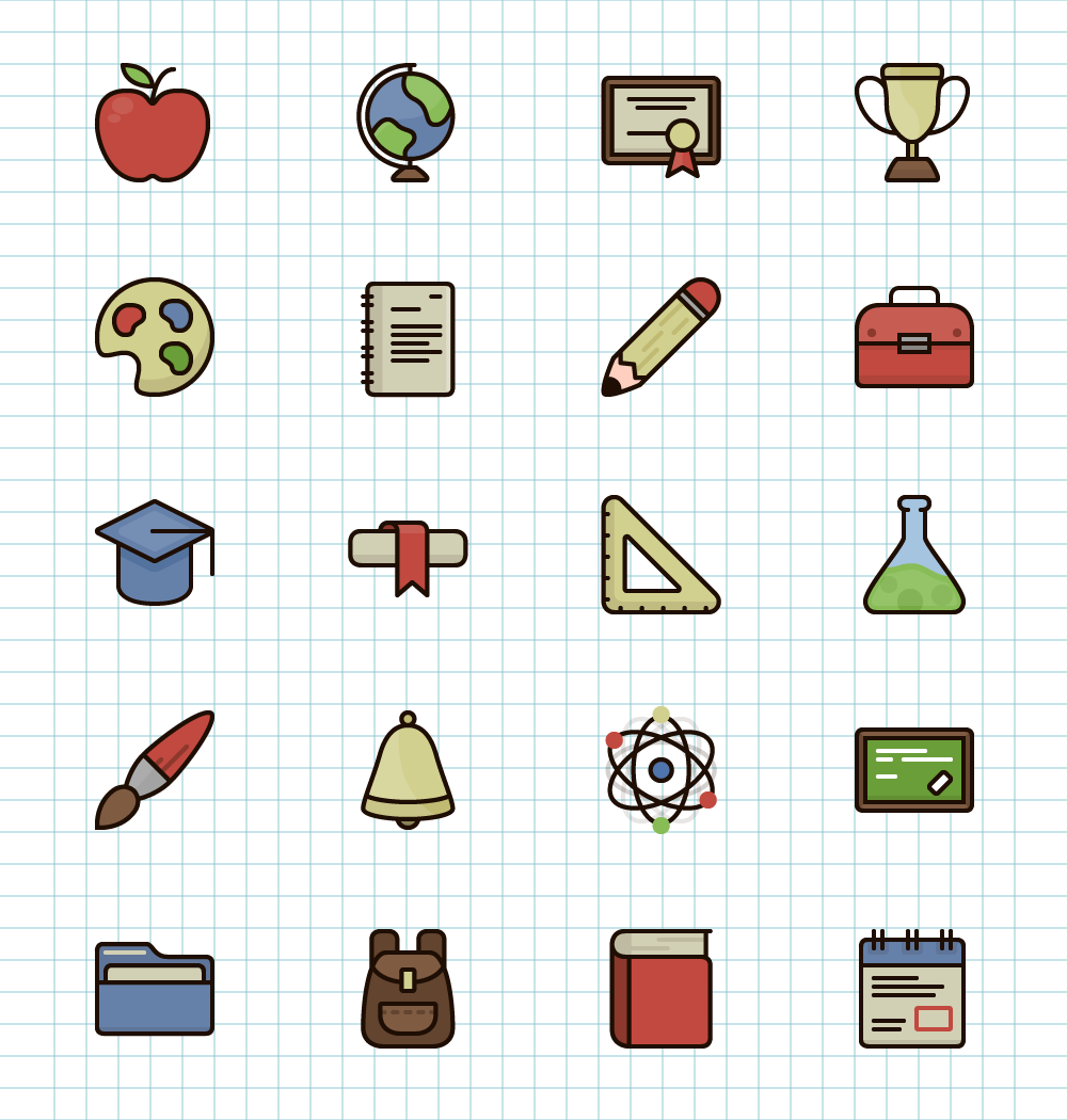 Download 20 Free Vector Education Icons - Icons - Fribly