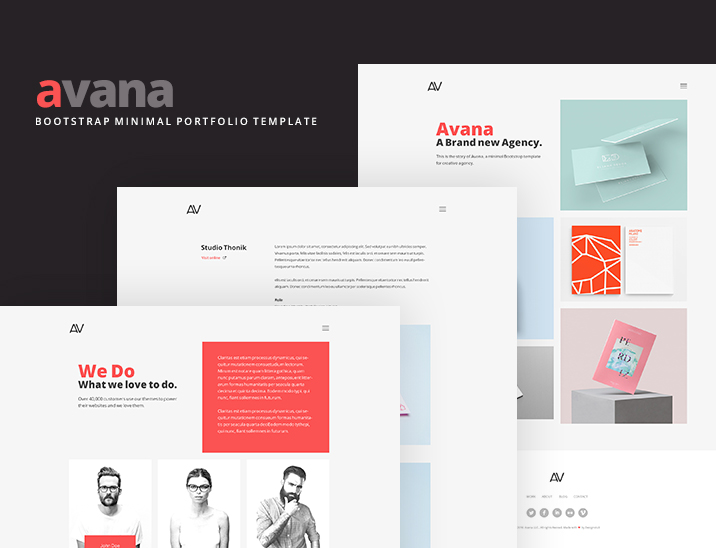 free css portfolio templates avana minimal portfolio template built with bootstrap free css portfolio templates avana minimal portfolio template built with bootstrap
