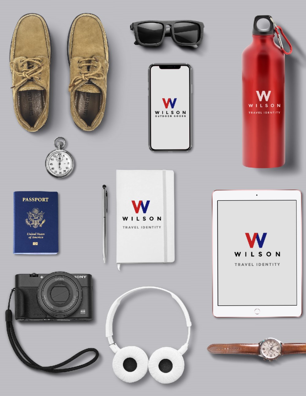 Free Travel Identity Mockup Freebies Fribly