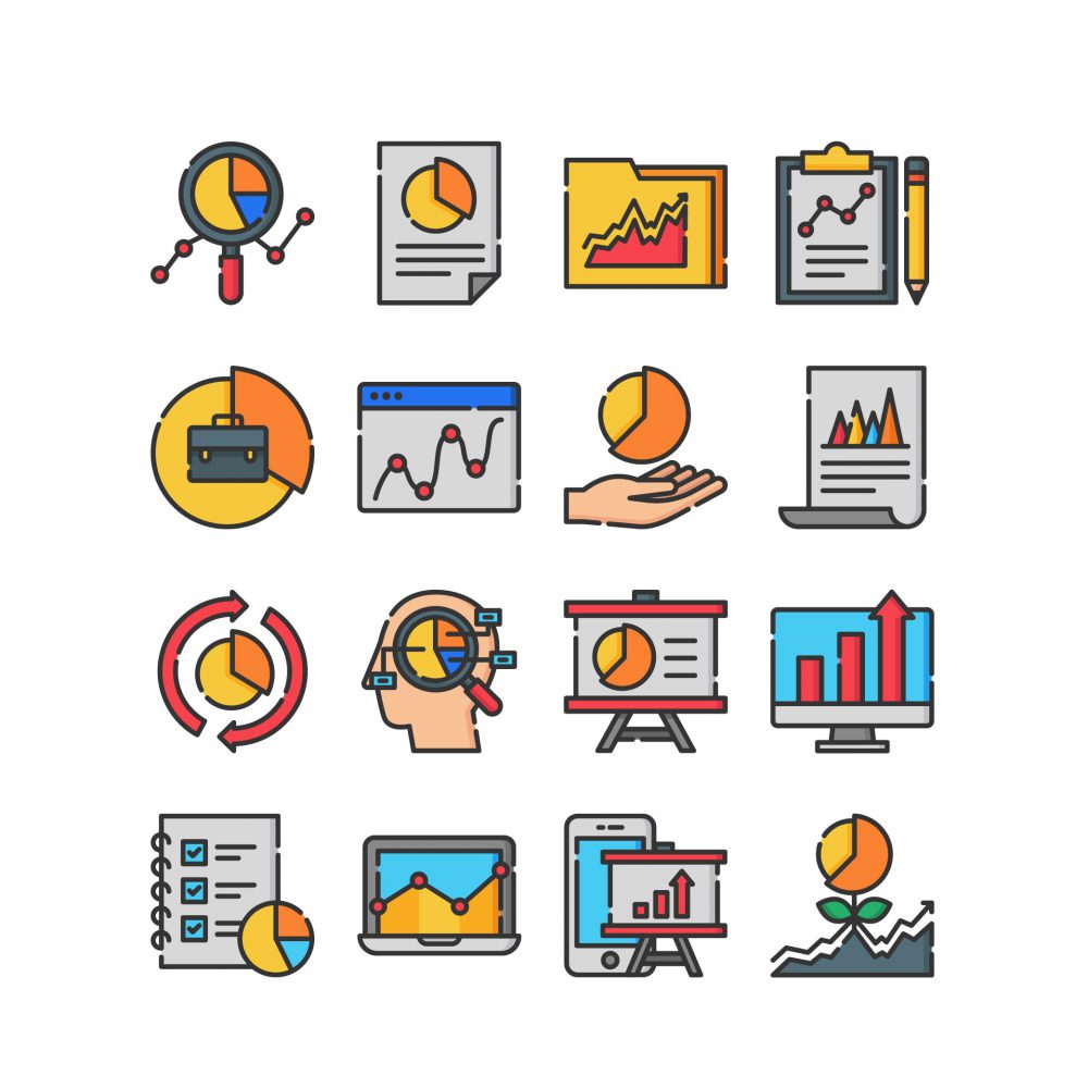 40 High Quality Business Analytic Icons - Icons - Fribly