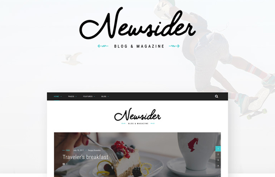 Newsider - Magazine & Blog Clean WordPress Theme