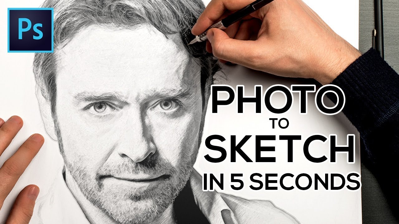 Transform Any Photo To Pencil Sketch In Adobe Photoshop