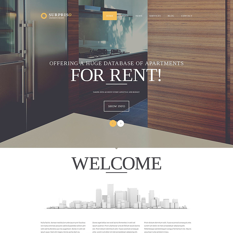 Apartment Rent Joomla Template 