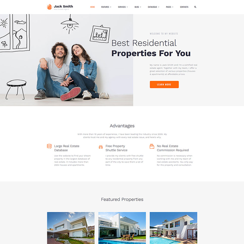 Jack Smith HTML Template 