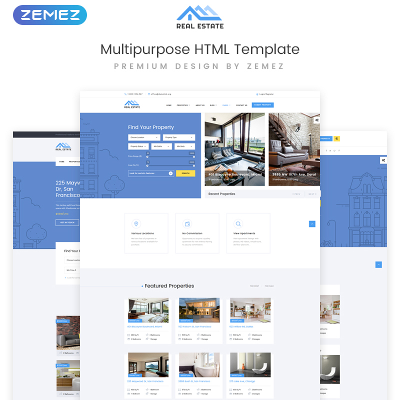 Real Estate Multipurpose HTML Template 
