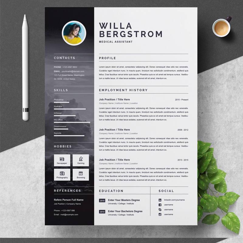 CV CV - Willa Resume Template