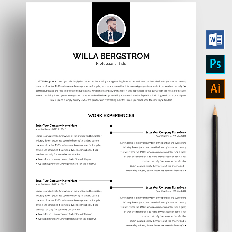 Willa Bergstrom Resume Template