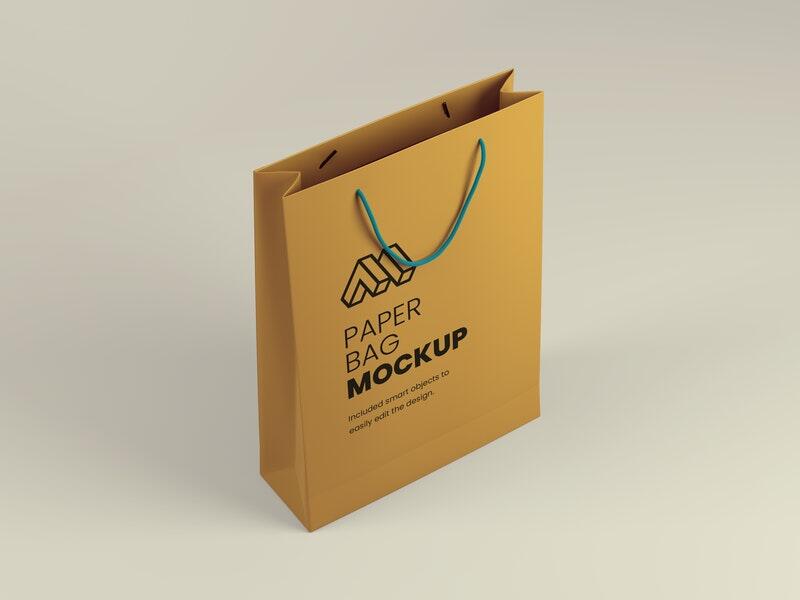 Download Free Paper Bag Mockup Freebies Fribly